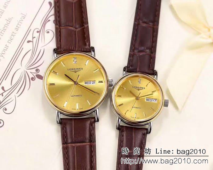 LONGINES浪琴 經典碟飛系列 情侶機械腕表 WSS0836